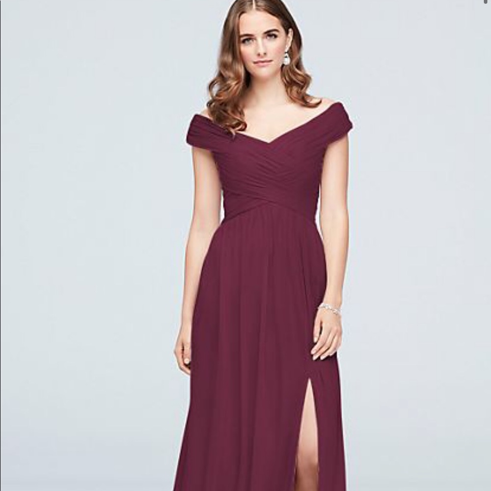 DB Over the Shoulder Bridesmaids dress